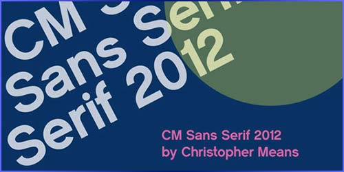 CM Sans Serif 2012 Download for free