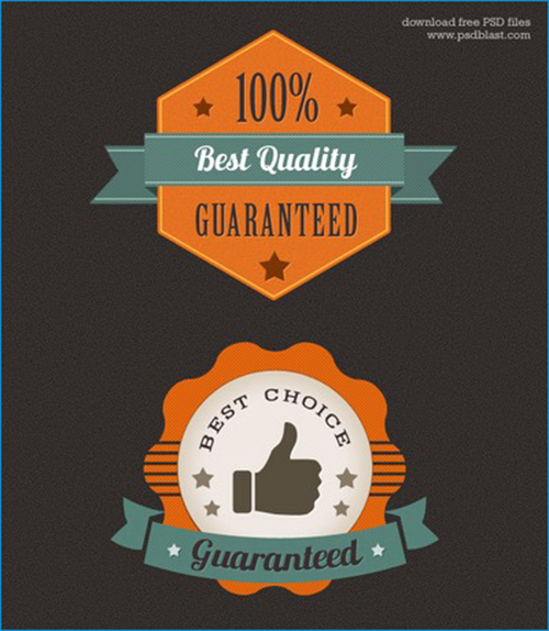 Colorful Premium Quality Web Badge