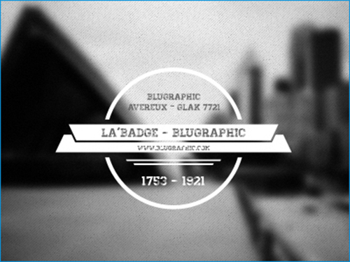 Free PSD Badge File