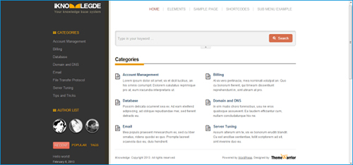 Knowledge Base WordPress Theme