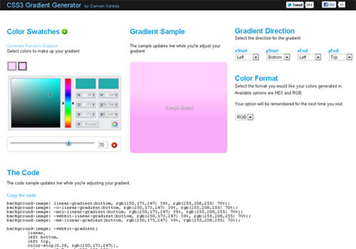 css3 Gradient Generator css3 Gradient Generator