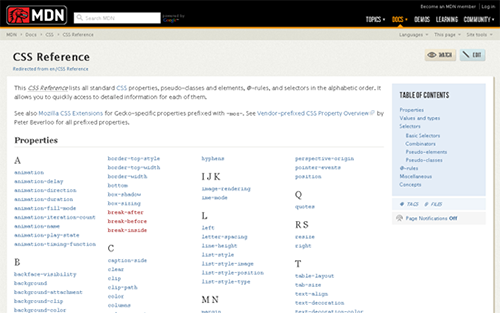 Mozilla css Reference Mozilla css Reference