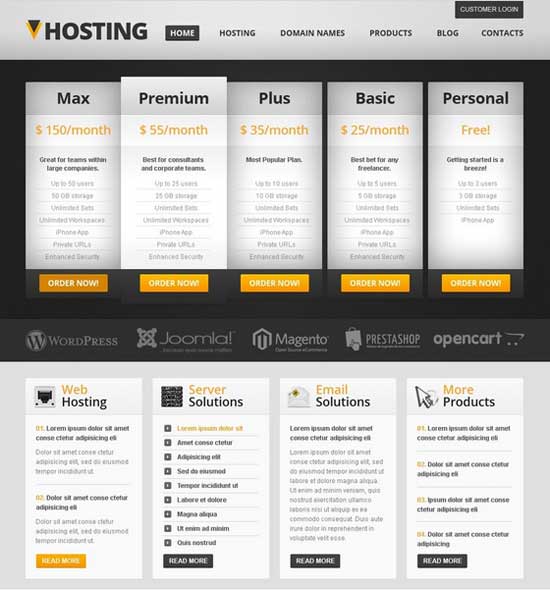 Black-Hosting-WordPress-Theme
