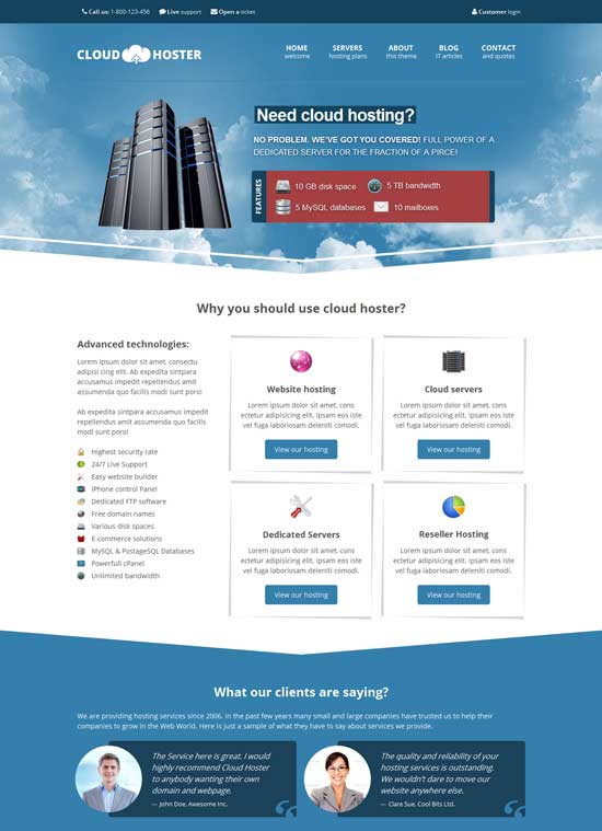 Cloud-Hoster-Responsive-Modern-Hosting-Theme