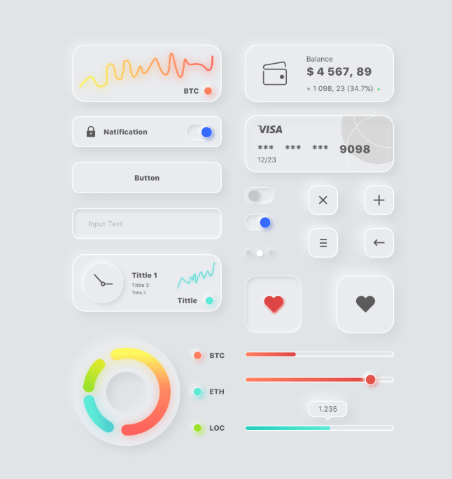 20 Neumorphic UI Kit Free (UI Kits, Icons, Frameworks) For Trending ...