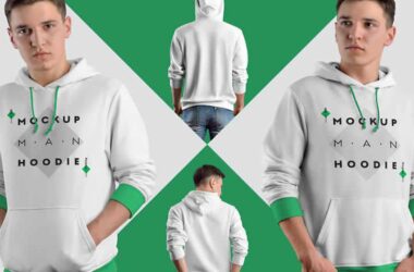 Photoshop PSD Mockup Templates for Hoodies