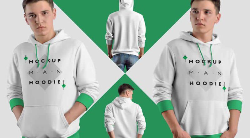 Photoshop PSD Mockup Templates for Hoodies